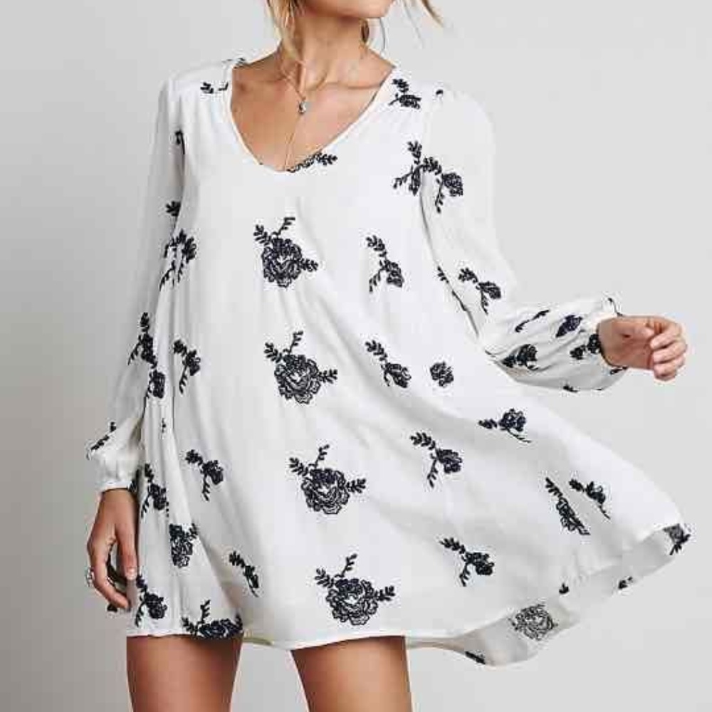 Embroidered Austin Mini Dress by FREE PEOPLE